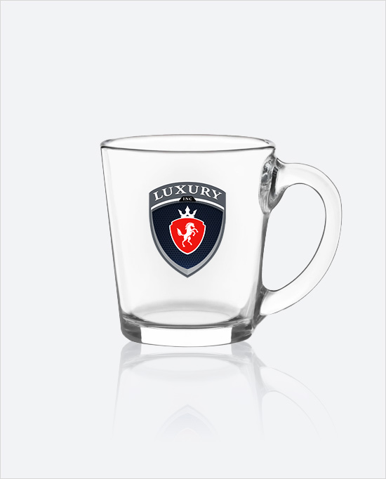 Glass coffee mug